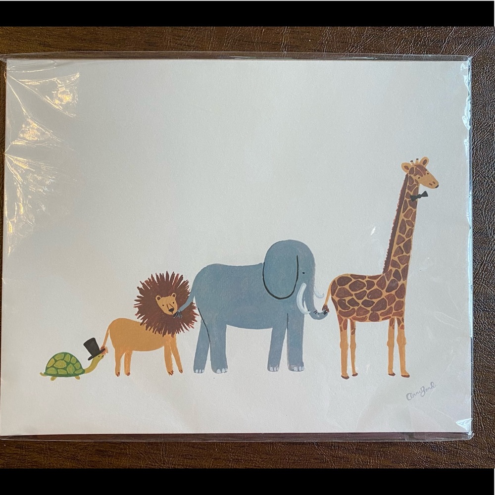 Rifle Paper Co. print by Anna Bond animals marching. So cute!